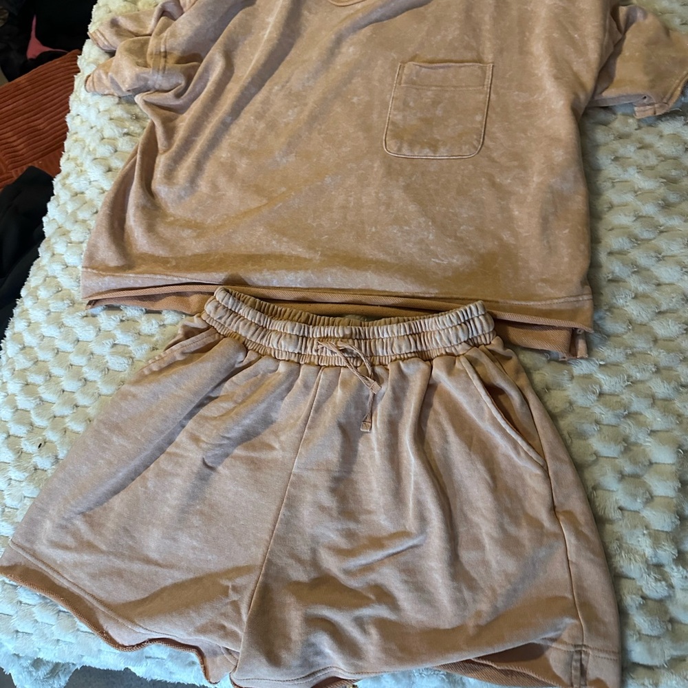 Casual Tan Lounge Set